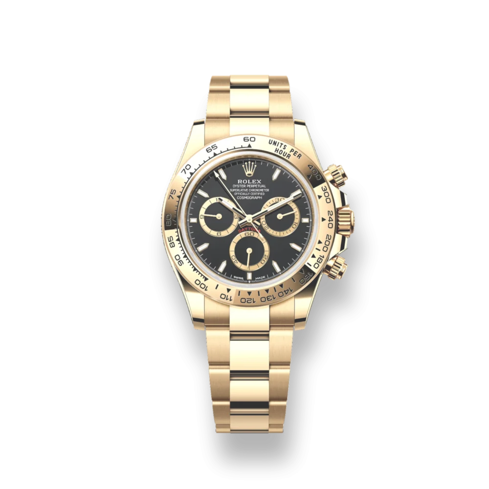 "Rolex Daytona Super Clone 16528 - Men's 316 Grade Stainless Steel Automatic Watch with Black Baton Dial and Oyster Bracelet. Precision craftsmanship meets iconic design for the ultimate in luxury timepieces."
